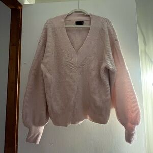 Pink V-Neck Women's Sweater: Asos